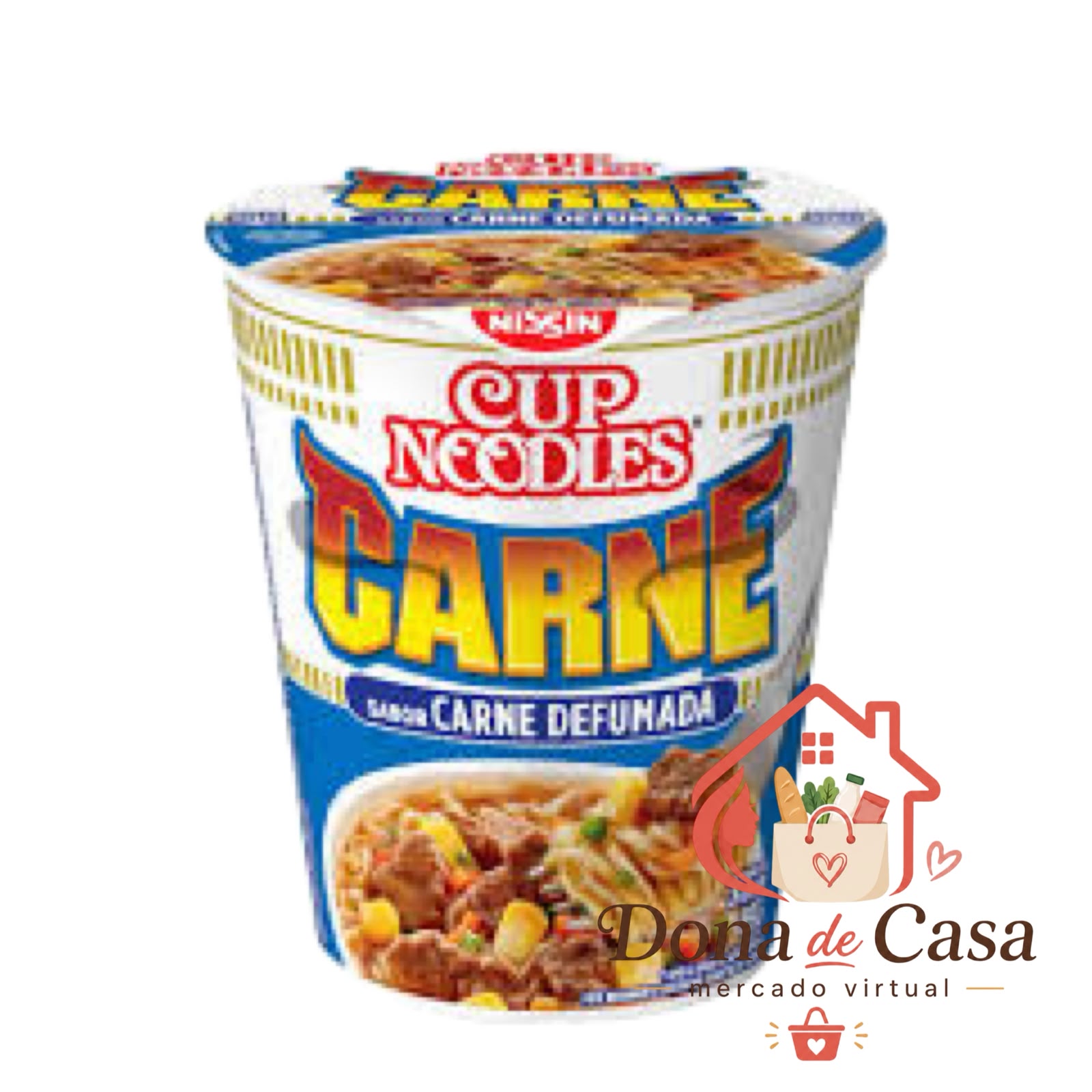 Cup Noodles Carne Defumada — Macarrão Instantâneo em Copo