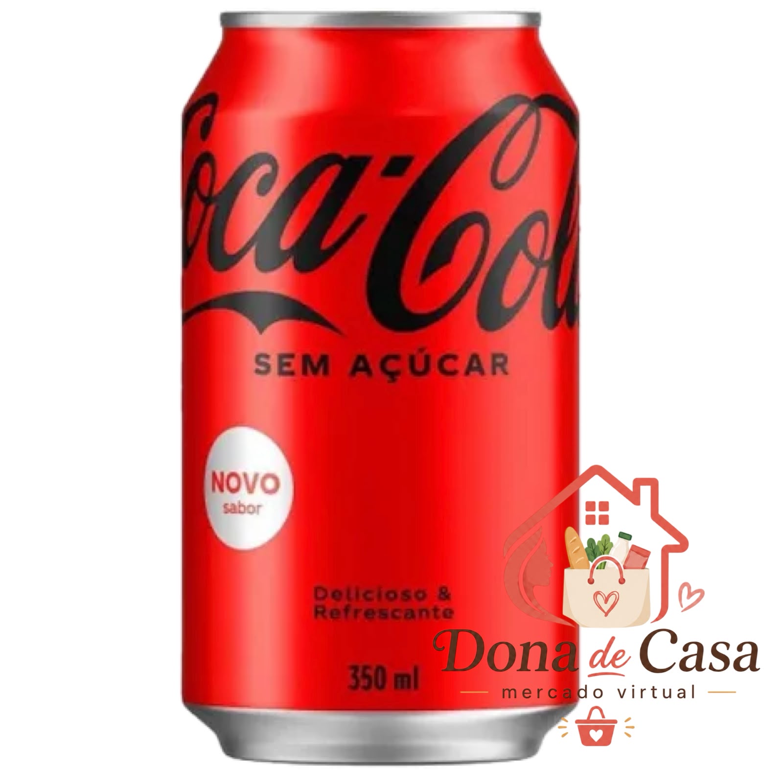 Coca-Cola Sem Açúcar 350 ml — Lata