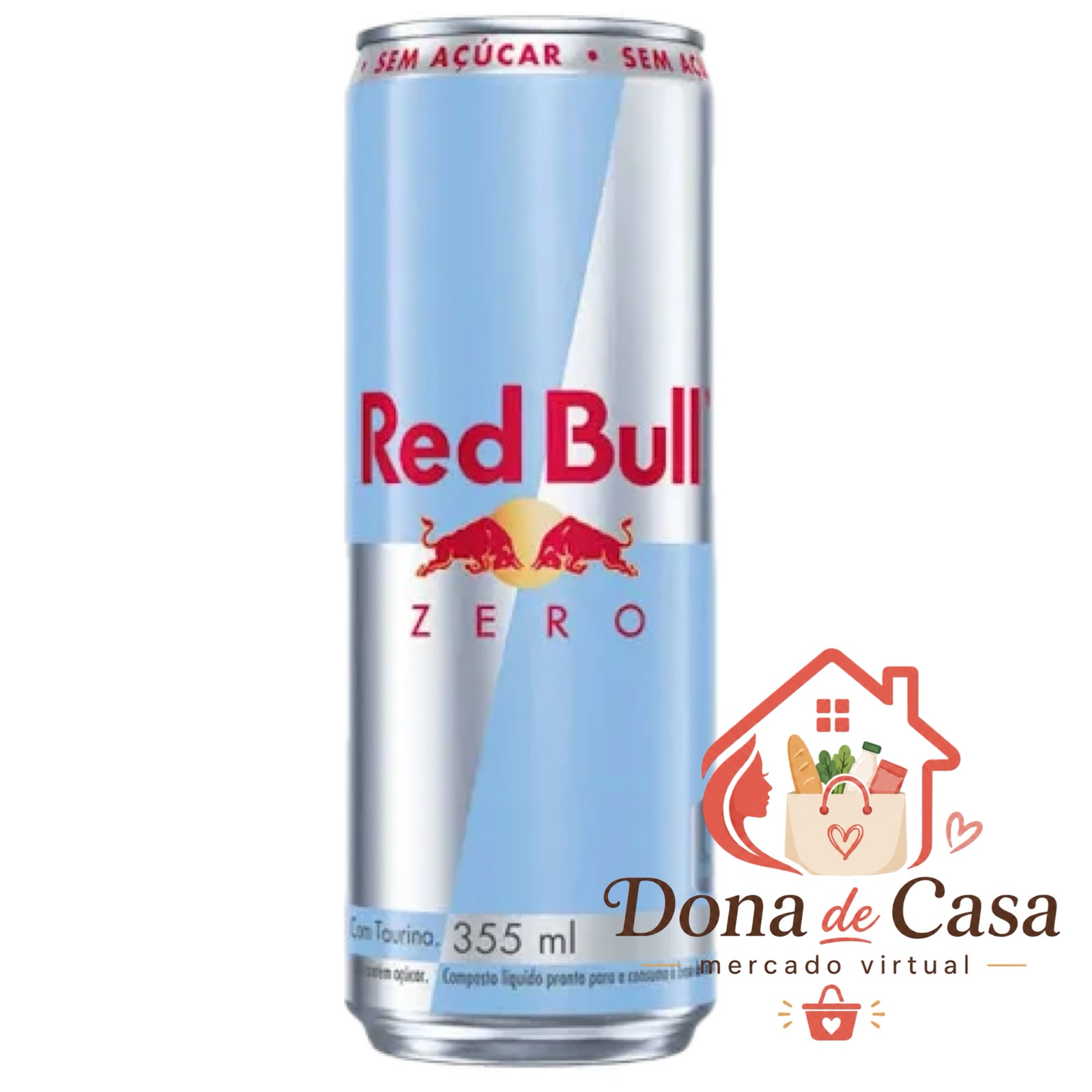 Red Bull Zero 355 ml — Energético Sem Açúcar