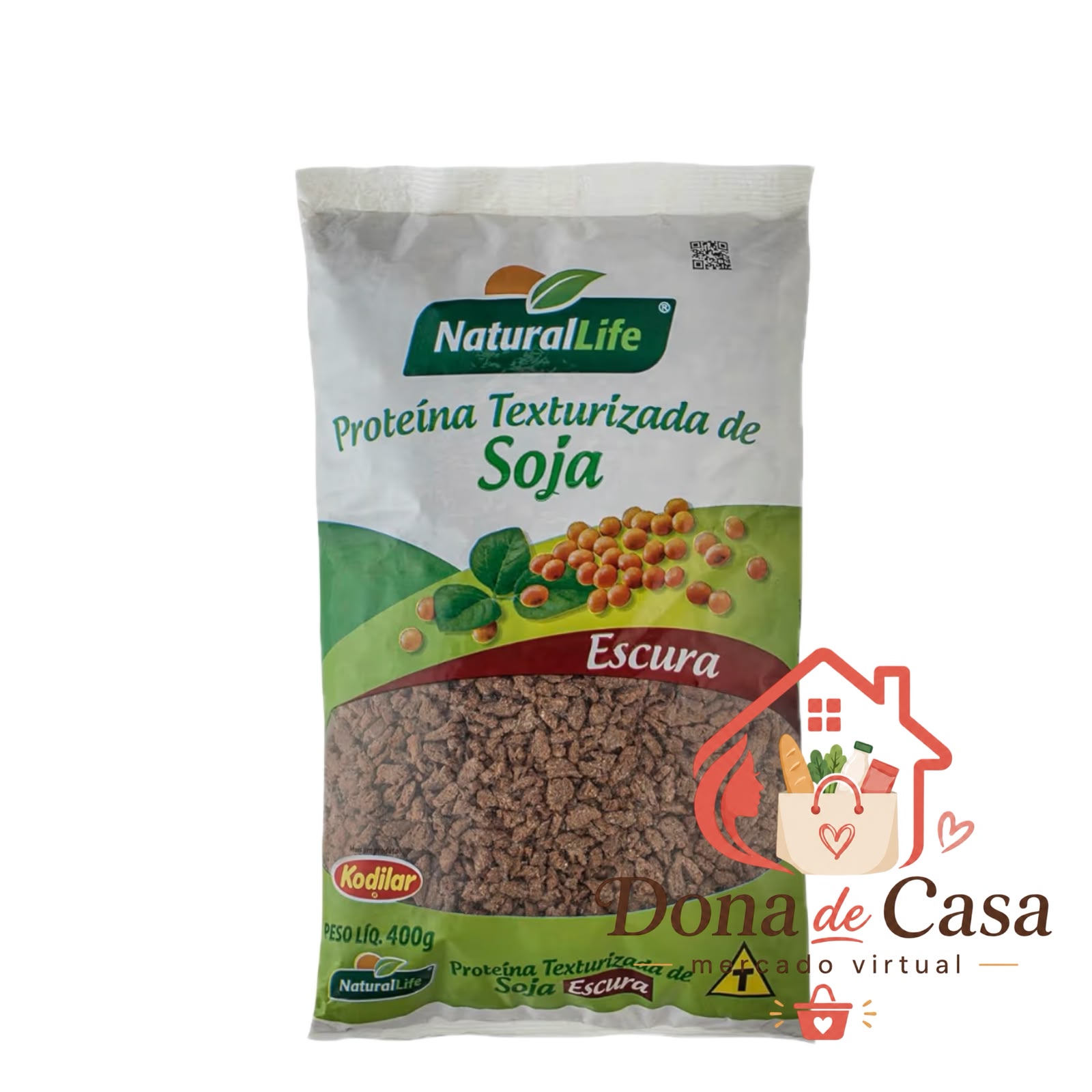 Proteína Texturizada de Soja Escura Natural Life 400g