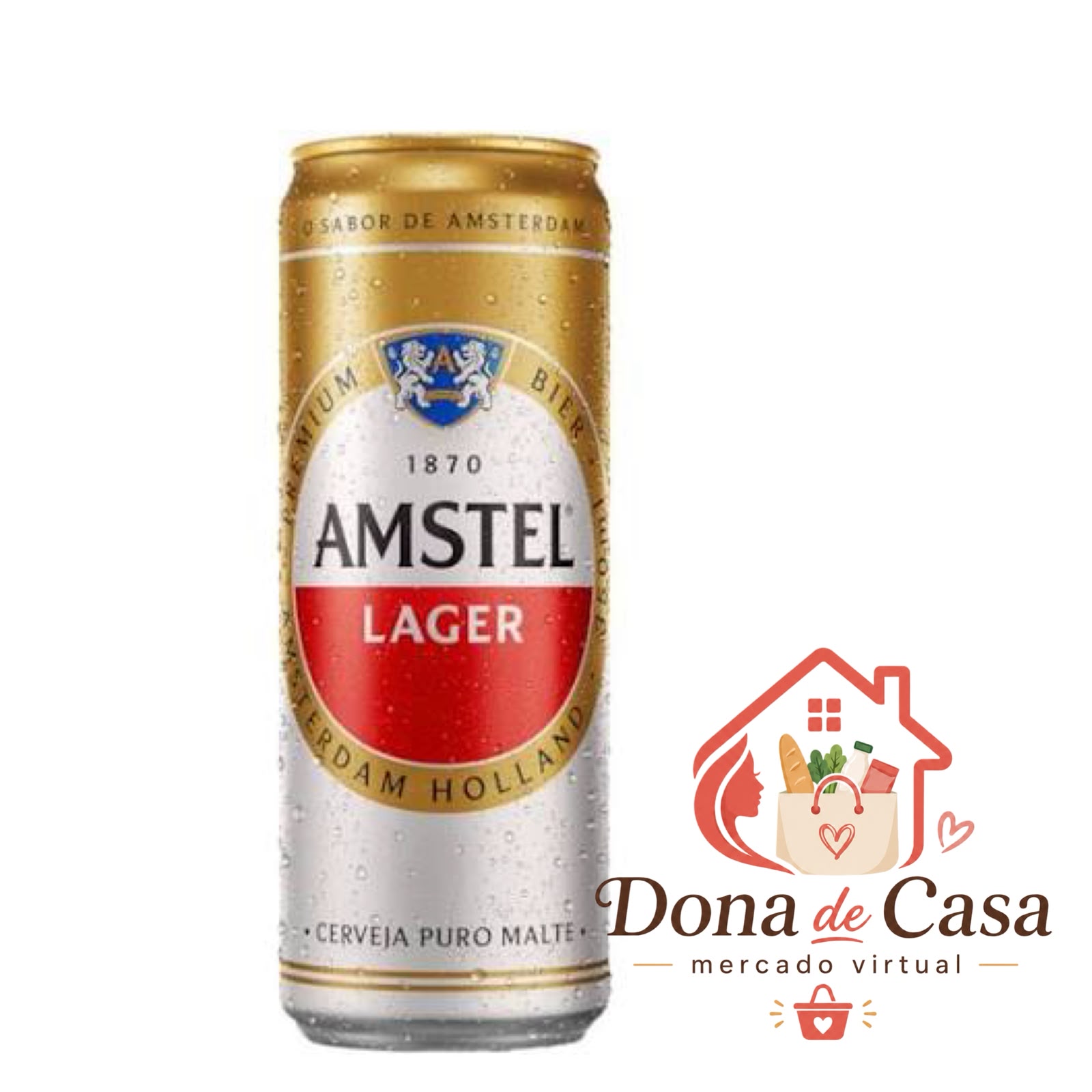 Amstel Lager Puro Malte 350 ml — Lata