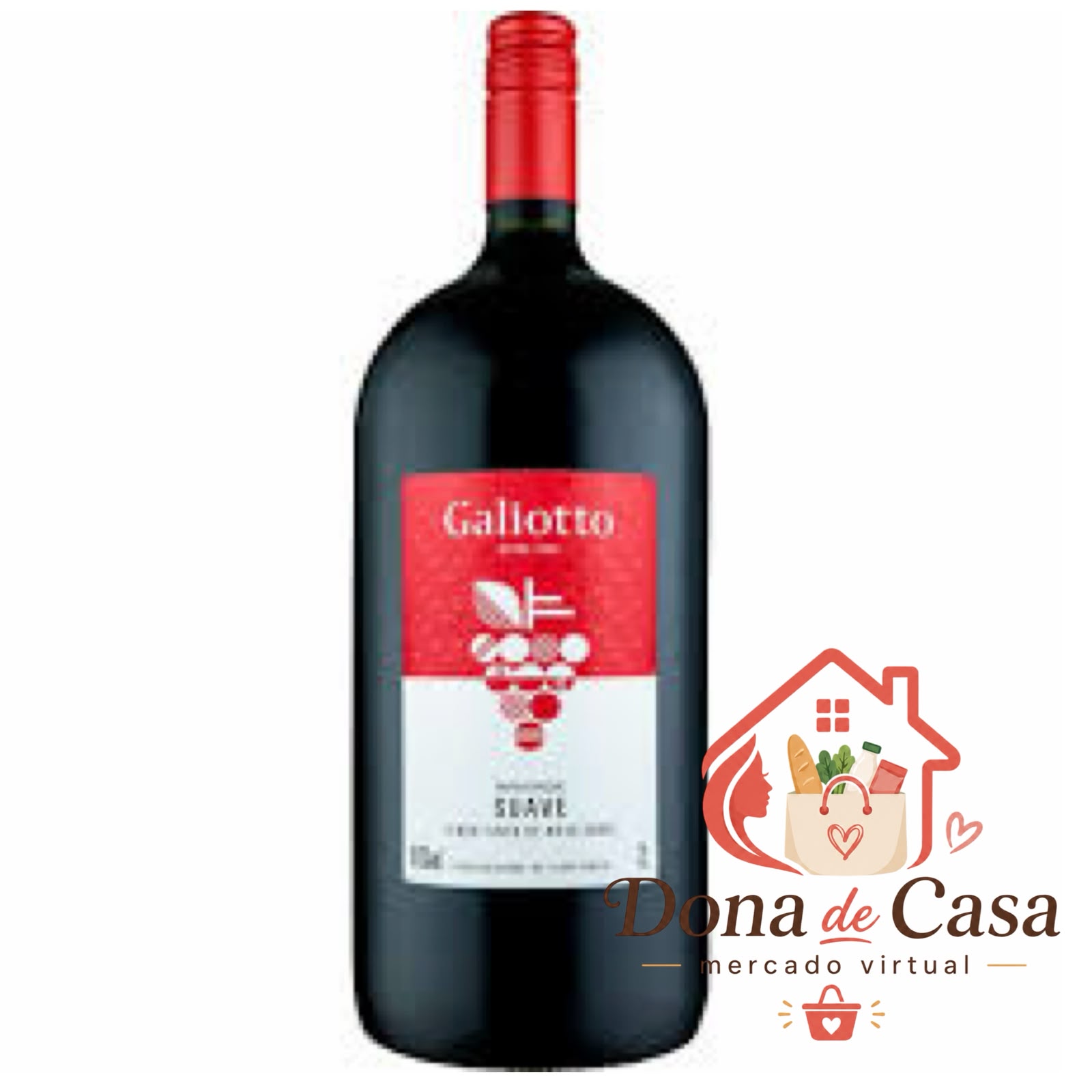 Vinho Galiotto Suave — Tinto 2L