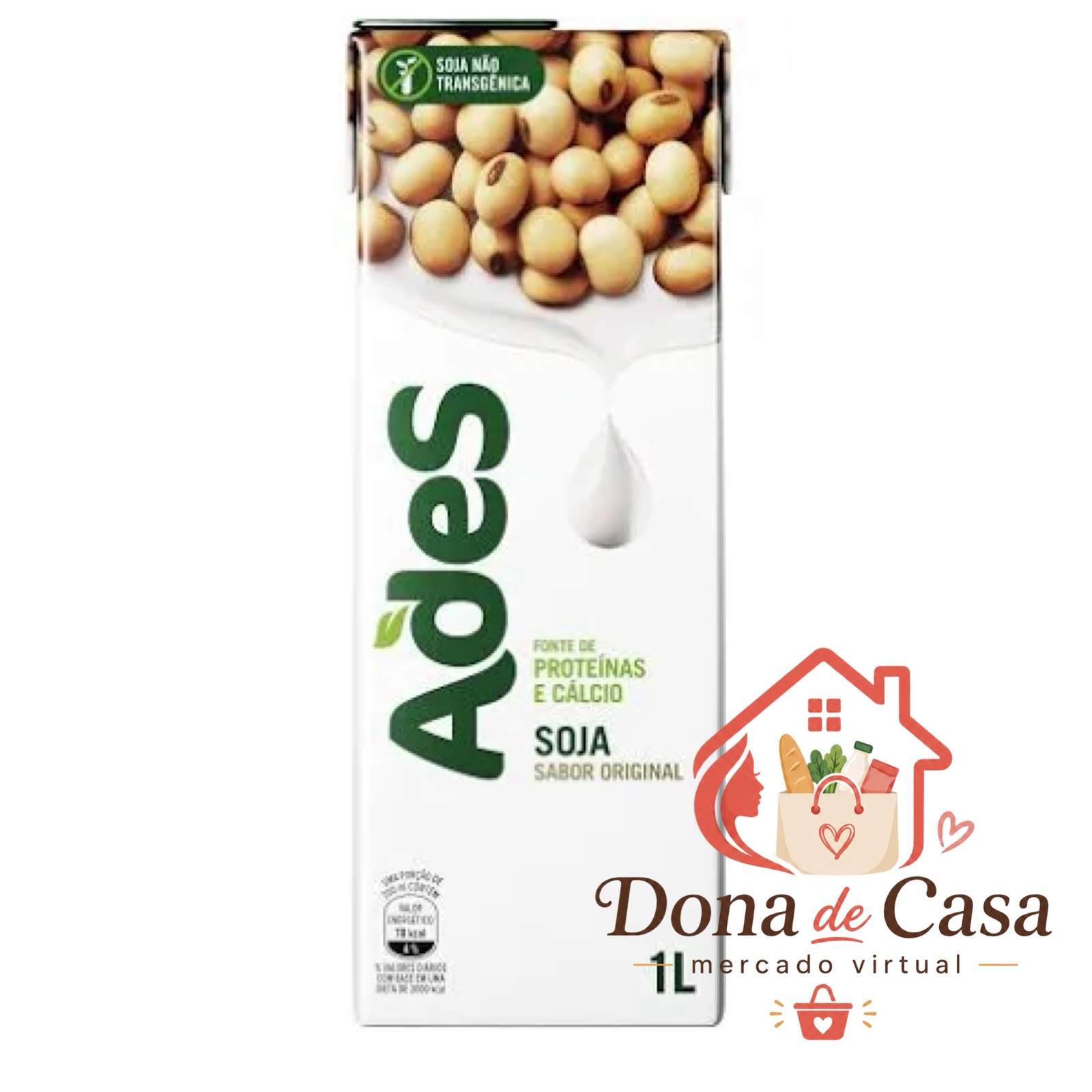 Bebida Vegetal Ades Soja Original 1L