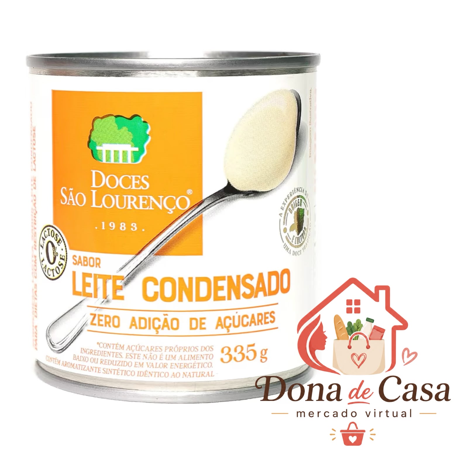 Leite condensado zero lactose zero açúcar 335g