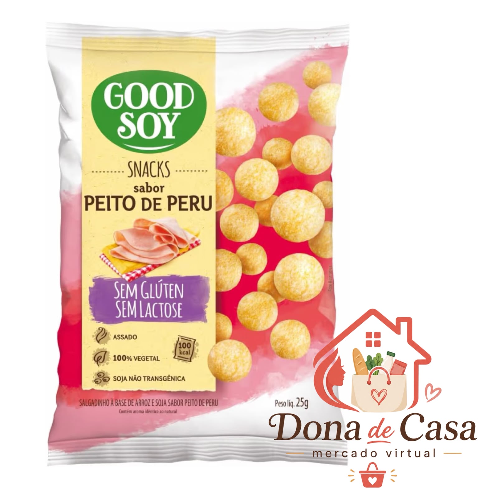 Good Soy Snacks Sabor Peito de Peru 25g