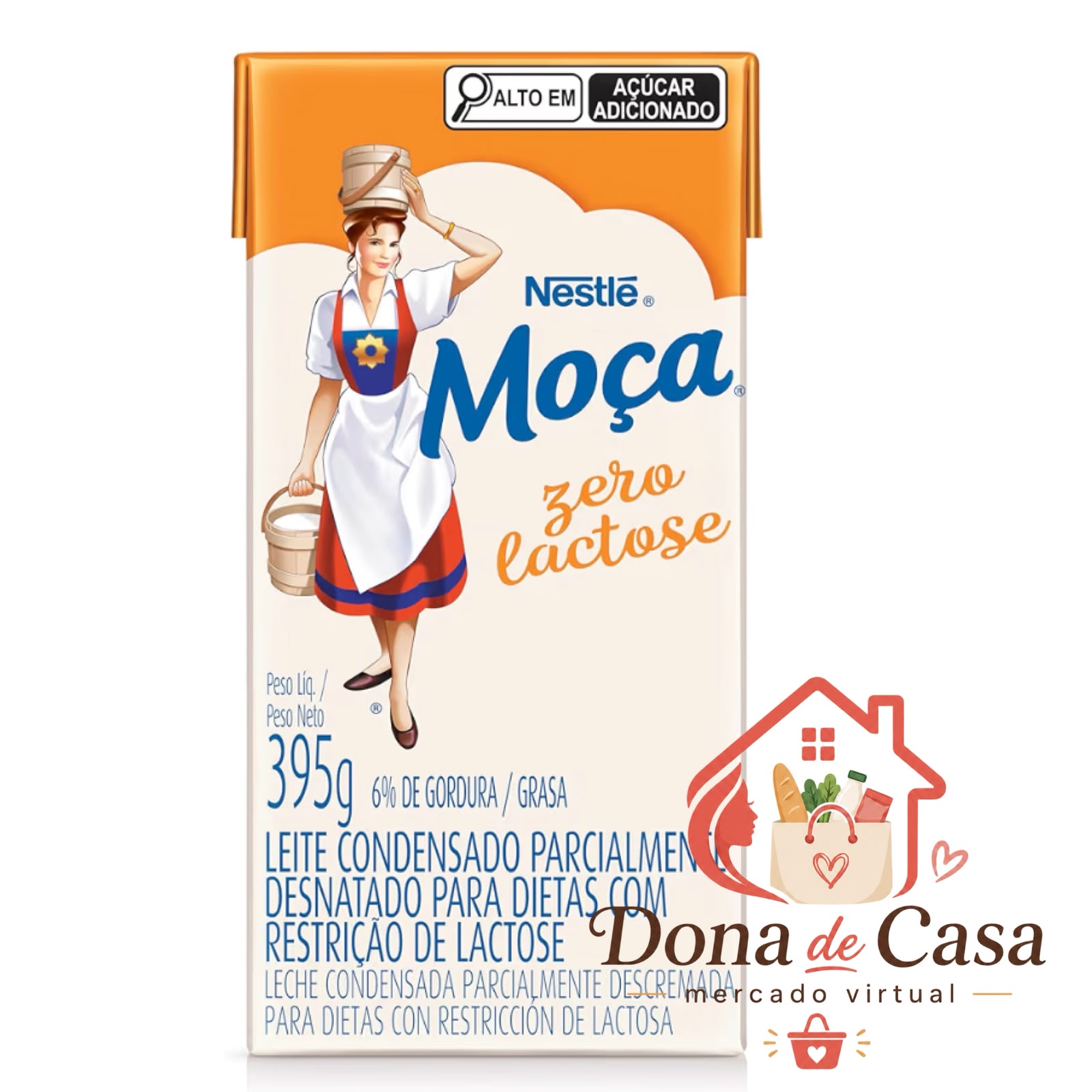Leite Condensado Moça Zero Lactose 395g