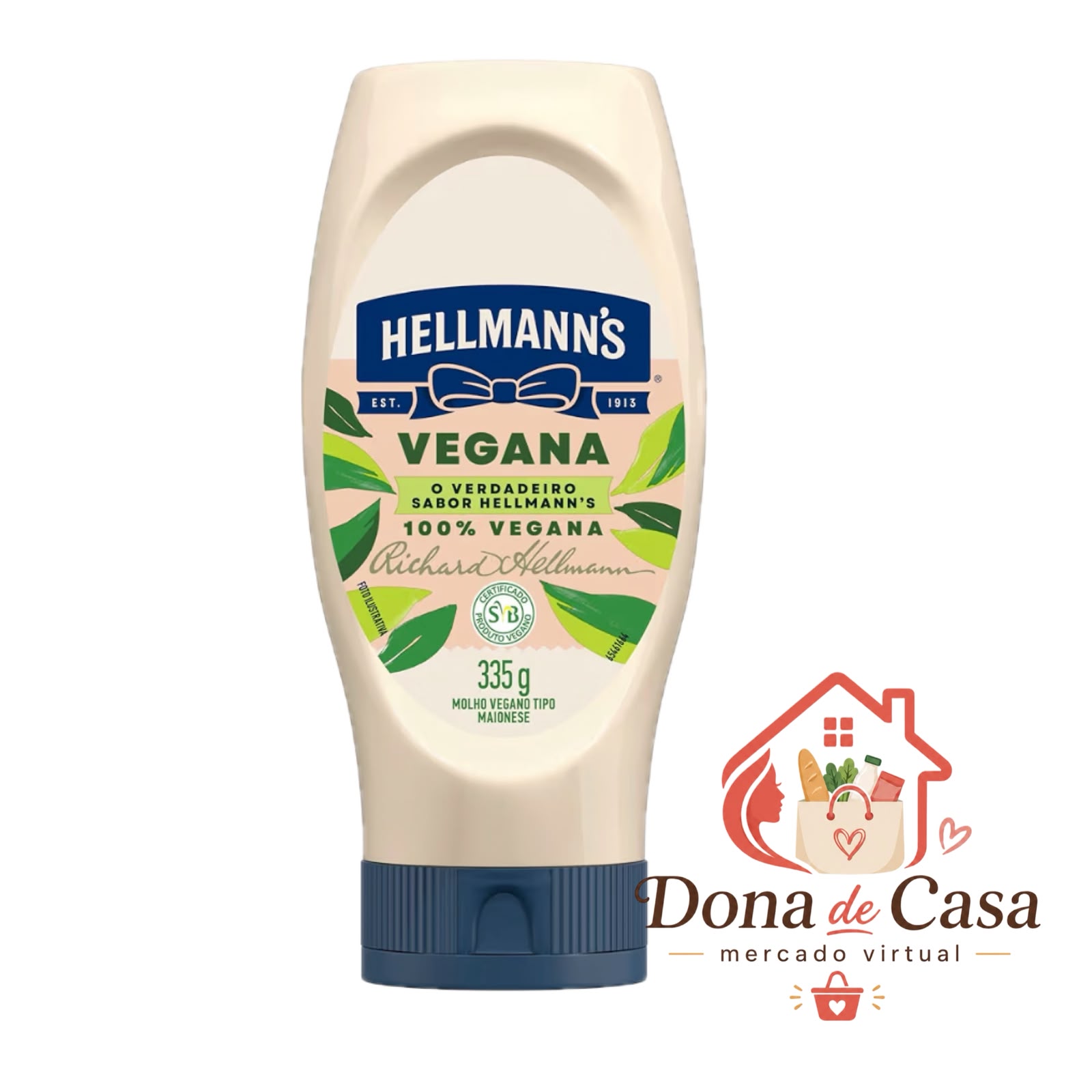 Hellmann´s Maionese Vegana Squeeze 335G