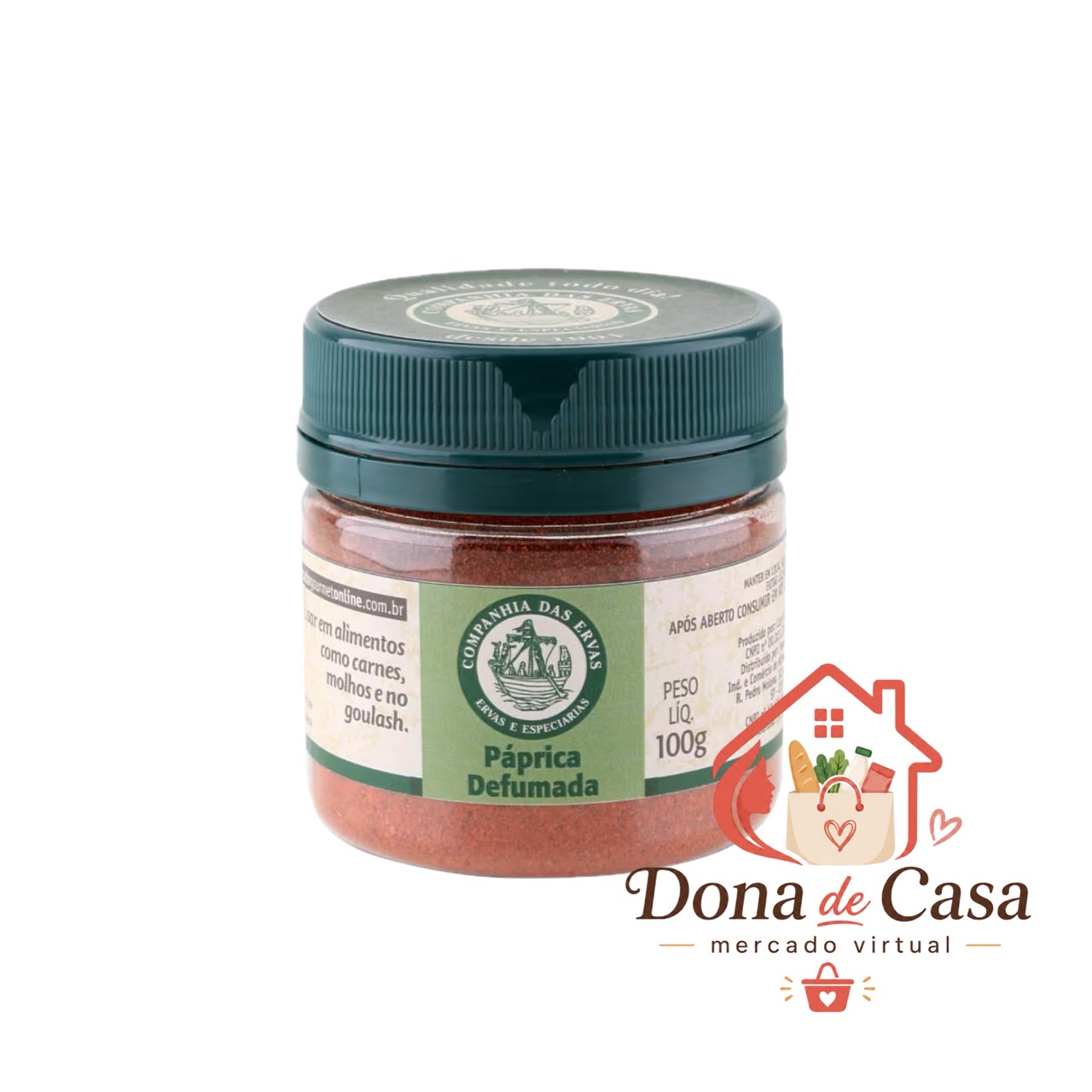 Páprica Defumada 100g (Pote Pet)